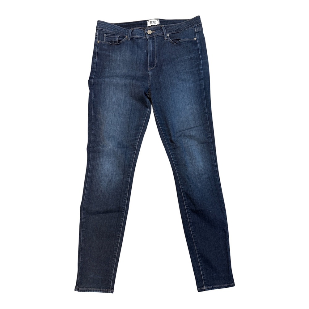 PAIGE Hoxton Ultra Skinny Jeans Blue 34 Womens High Rise Stretch Denim
